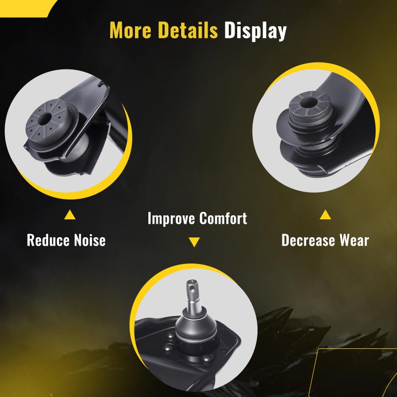 TUCAREST 2Pcs K620172 K620173 (For 4x4 4WD AWD) Front Upper Control Arm and Ball Joint Assembly Fit For Chevy S10 Blazer, G-MC S15 Jimmy Sonoma Syclone, Is-uzu Hombre Olds Bravada Suspension - Image 5